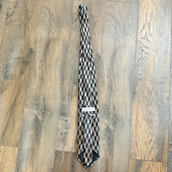 Joseph & Feiss Vintage 100% silk neck tie geometric natural fibers men accessory - Picture 3 of 8